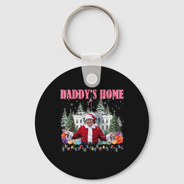 Porte-clés Funny Daddy's Home Trump Pink 2024 Take America Ck (Recto)