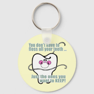Porte-clés Funny Dentist and Dental Hygienist