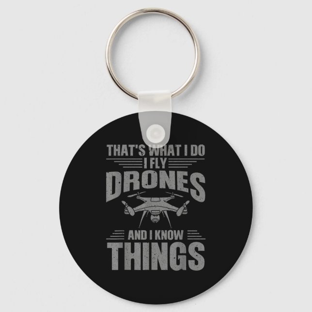 Porte-clés Funny Drone Art For Men Women Boys Drone Racing Dr (Recto)