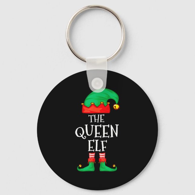 Porte-clés Funny Elf Family Christmas The Queen Elf Sweater M (Recto)