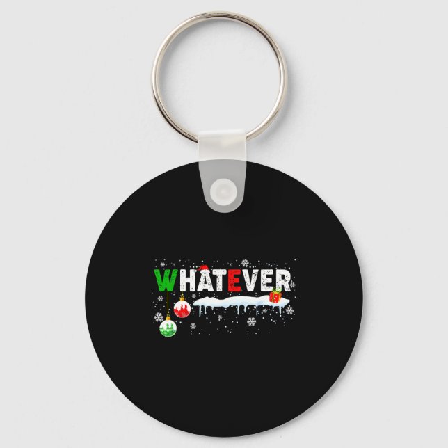 Porte-clés Funny Family Christmas Pajamas Matching Whatever  (Recto)