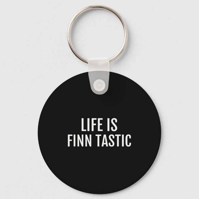 Porte-clés Funny Finnish Finland Quote Shirt _ Lie Is Finn Ta (Recto)