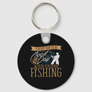 Porte-clés Funny Fishing Rod Fish - Pêcheur
