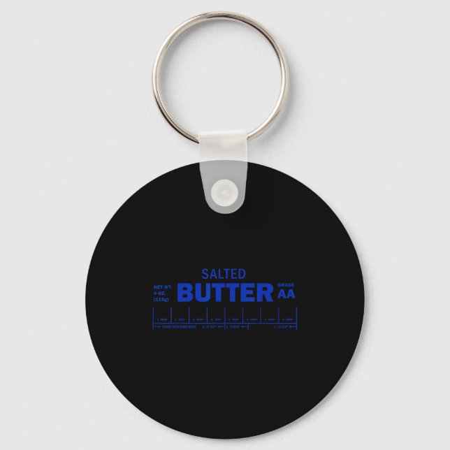 Porte-clés Funny Foodie Baker Baking Salted Butter  (Recto)