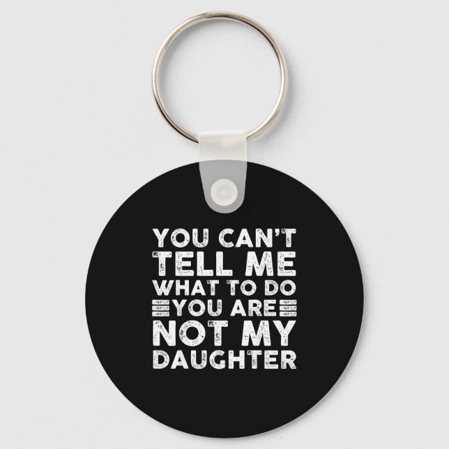 Porte-clés Funny For Father Dad From Daughter Father's Day Da (Recto)
