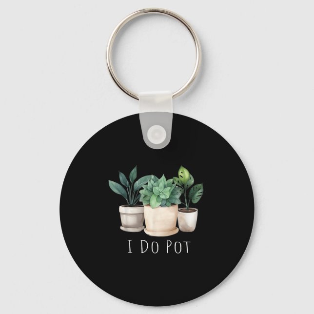 Porte-clés Funny Gardening Designs I Do T Garden - Uni-adults (Recto)