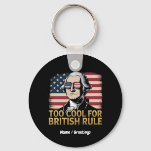 Porte-clés Funny George Washington Trop Cool pour la dominati