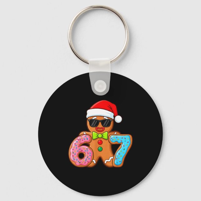 Porte-clés Funny Gingerbread Six Seven 67 Ice Cream Drip Chri (Recto)