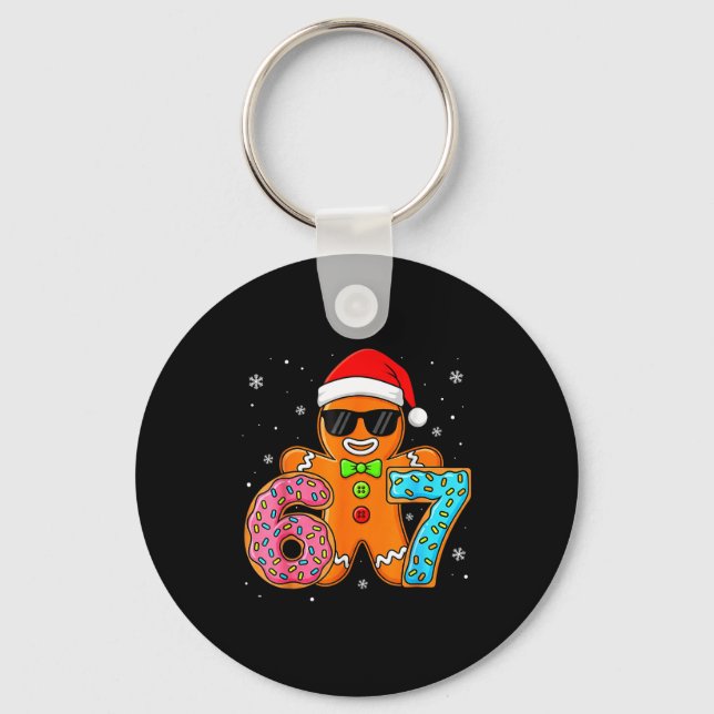 Porte-clés Funny Gingerbread Six Seven 67 Ice Cream Drip Chri (Recto)