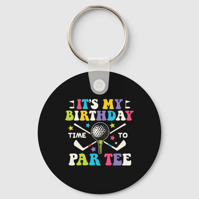 Porte-clés Funny Golf C'Est Un Anniversaire Par Tee - shirt G (Recto)