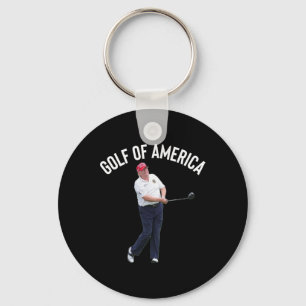Porte-clés Funny Golf Of America Donald Trump Pun
