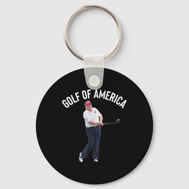 Porte-clés Funny Golf Of America Donald Trump Pun (Recto)