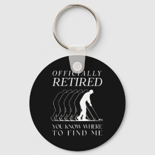 Porte-clés Funny Golf officiellement retraité Golfing Retir