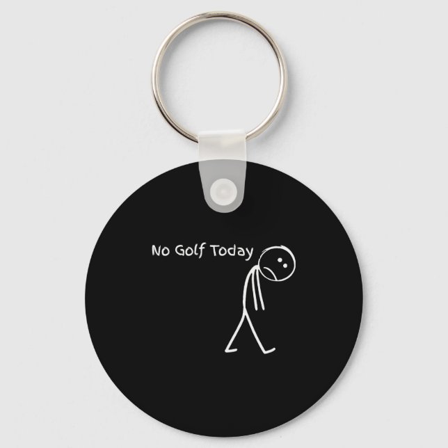Porte-clés Funny Golfer Golf Lovers Tee - Stick Figure No Gol (Recto)