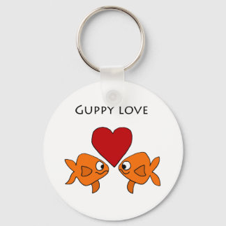 Porte-clés Funny Guppy Love Design