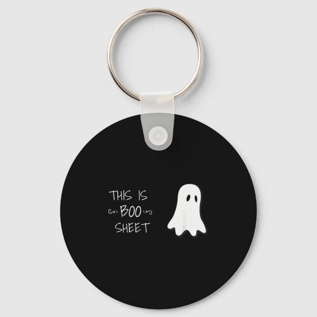 Porte-clés Funny Halloween Ghost This Is Boo Sheet  (Recto)