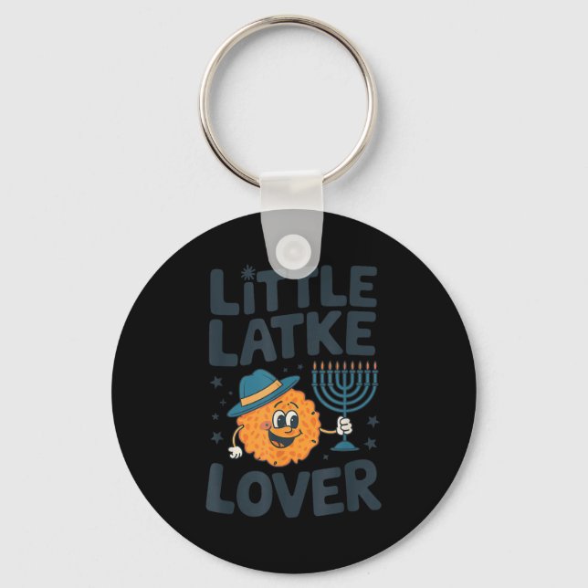 Porte-clés Funny Hanukkah Little Latke Jewish Family Kids Mat (Recto)