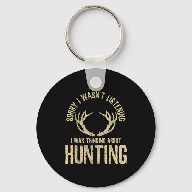 Porte-clés Funny Hunting Quote Saying Deer Venison Elk Hunter (Recto)