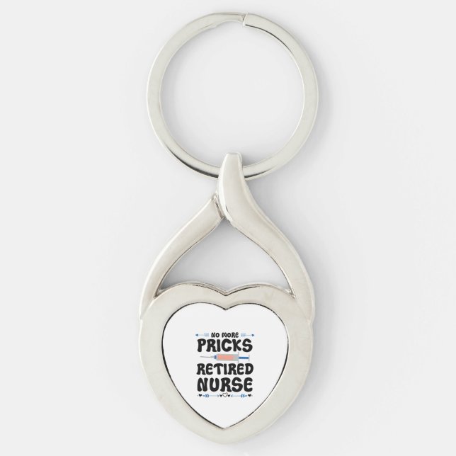Porte-clés Funny Infirmière à la retraite - Soins infirmiers  (Devant)