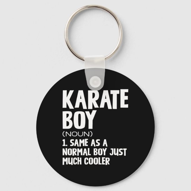 Porte-clés Funny Karate Boys Définition (Recto)
