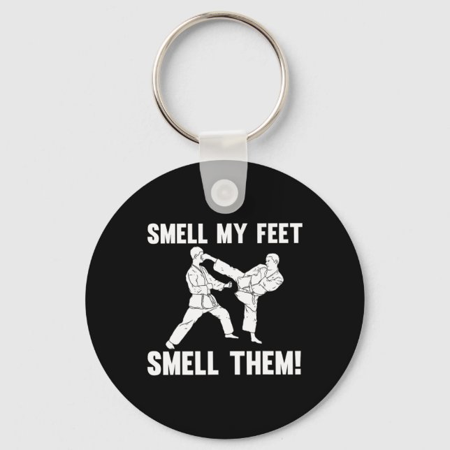 Porte-clés Funny Karate Design Pour Hommes Femmes Karate Mart (Recto)