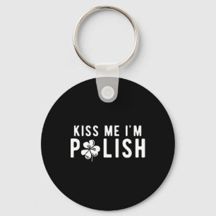 Porte-clés Funny Kiss Me Je suis Polonaise St. Patricks Day