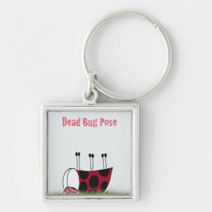 Porte-clés Funny Ladybug Dead Bug Yoga Pose