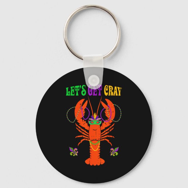 Porte-clés Funny Lets Get Cray Crawfish - New Orleans Funny M (Recto)