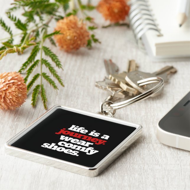 Porte-clés Funny Life is a Journey ... (Côté)