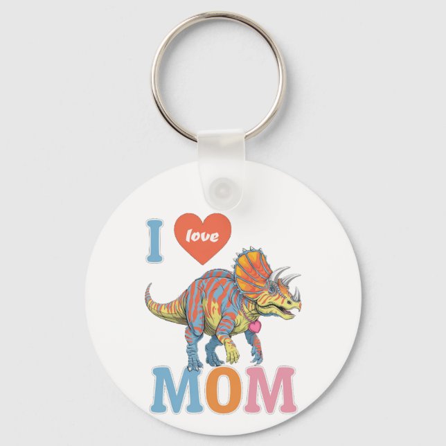 Porte-clés Funny Maman Ceratopsian (Recto)