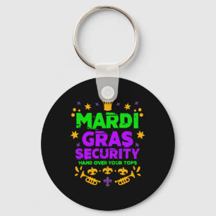 Porte-clés Funny Mardi Gras Festival de défilé de sécurité Ma