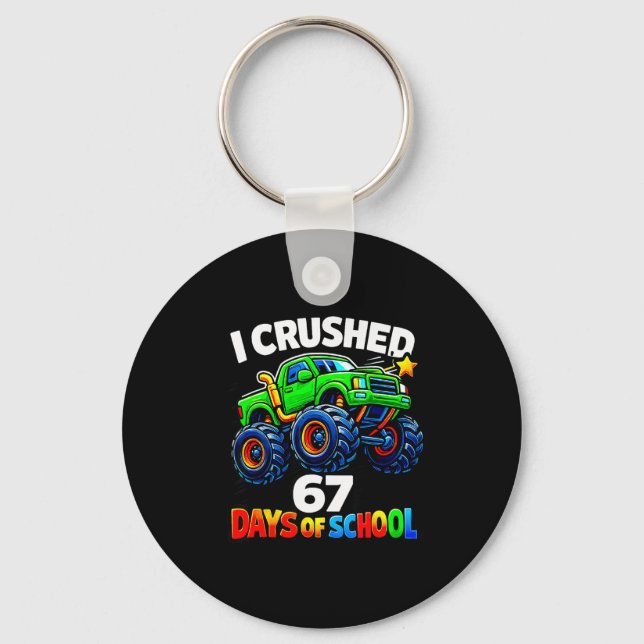 Porte-clés Funny Monster Truck Six Seven Meme Boys Kids Schoo (Recto)