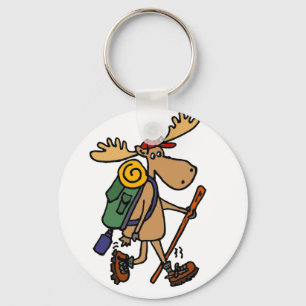 Porte-clés Funny Moose Hiker