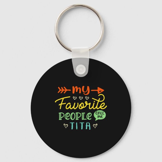 Porte-clés Funny Mother's Day Gift My Favorite People Call Me (Recto)