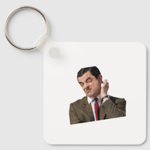 Porte-clés Funny Mr. Bean Confused Meme Keychain - Humorous G