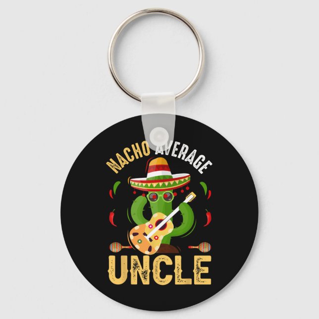 Porte-clés Funny Nacho Moyenne Oncle Cinco De Mayo Mexicain (Recto)