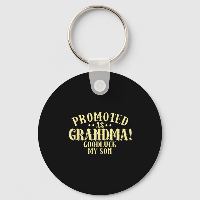 Porte-clés Funny New Grandma Promotion Quote Grandmother Humo (Recto)