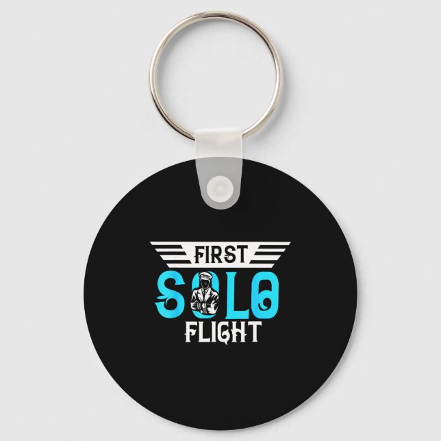 Porte-clés Funny New Lot Design First Solo Flight Aircraft Lo (Recto)