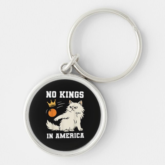 Porte-clés Funny No Kings in America Retro Classic Style (Devant)