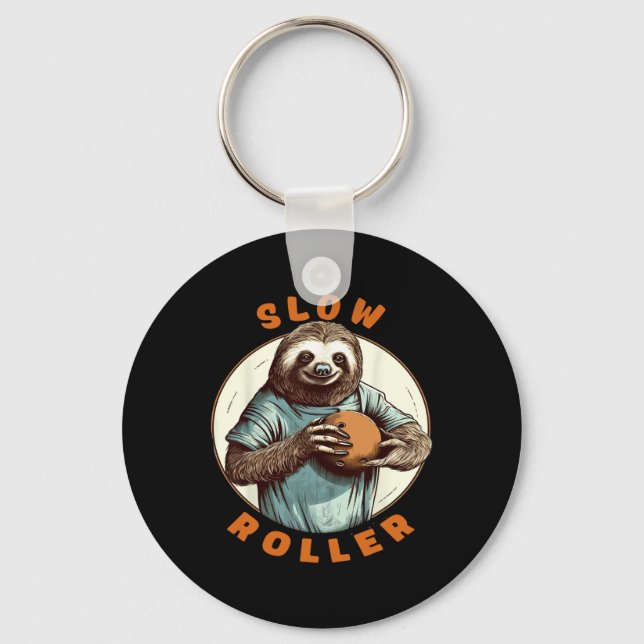 Porte-clés Funny Novelty Men Womens Ten Pin Slow Roller Bowle (Recto)