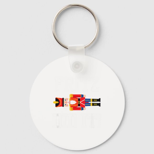 Porte-clés Funny Nutcracker Fritz Did It Clara Christmas Ball (Recto)