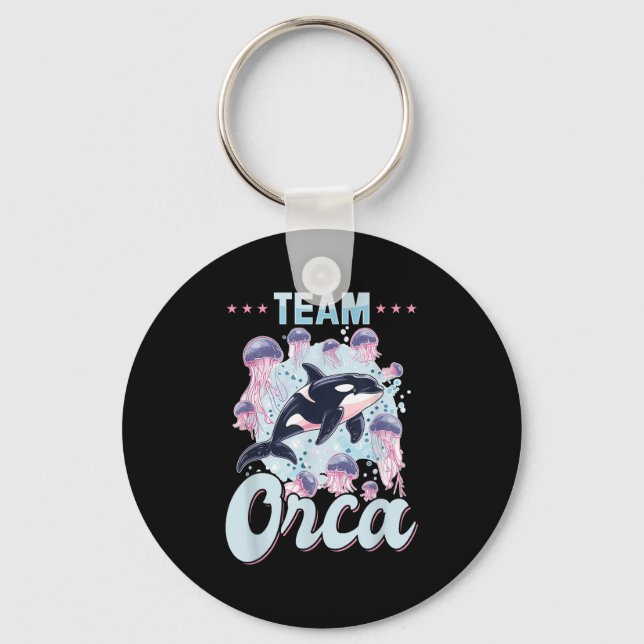 Porte-clés Funny Orca Animal Team Orca (Recto)