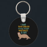 Porte-clés Funny Otter Cartoon Confused with Dam Beaver<br><div class="desc">I think you've confused me with someone who builds a dam. That's a beaver. Funny otter merchandise for those who love sea otter and other cute animals, enjoy humor, pun, jokes and witty quotes. Perfect graphic merchandise for your zoo or safari trip. Great gift for animal lover, zookeeper, animal activist...</div>