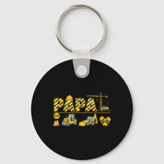 Porte-clés Funny papa Construction Excavator Kids Matching