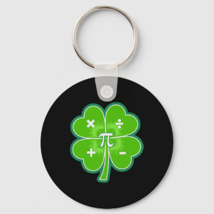 Porte-clés Funny Pi Day Math Patricks Day Chance Shamrock Ver