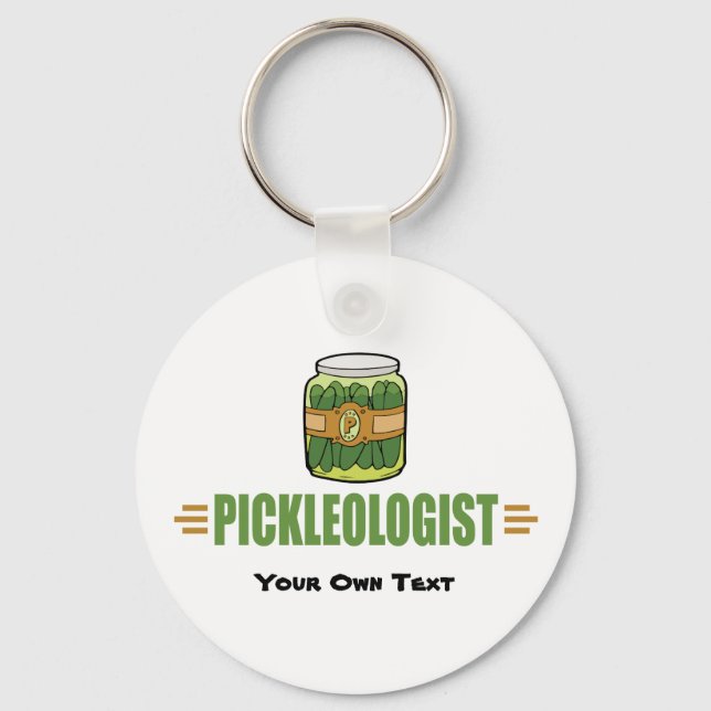 Porte-clés Funny Pickle Lovers Titre PICKLEOLOGIST (Recto)