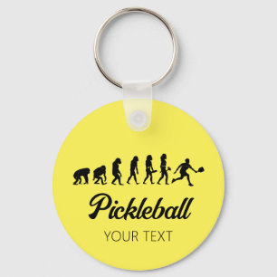 Porte-clés Funny Pickleball Evolution personnalisée