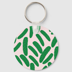 Porte-clés Funny Pickles Button Keychain