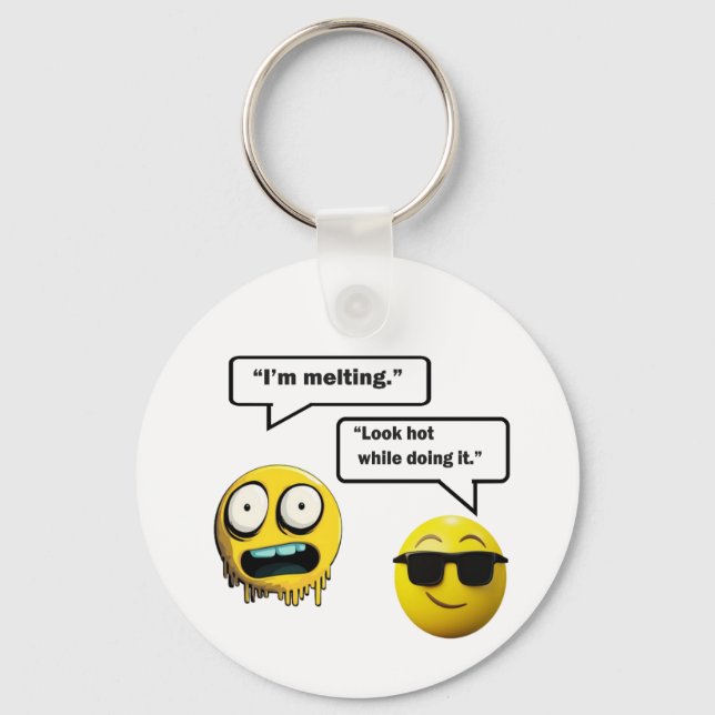 Porte-clés Funny Porte - clé Emoji (Recto)