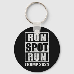 Porte-clés Funny Pro Trump 2024 Run Spot Run Trump Kamala Deb